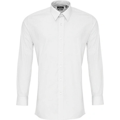 Premier Workwear pánská košile s dlouhým rukávem PR204 white