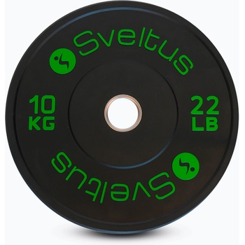 Sveltus Олимпийски бъмпер тежести Sveltus Training Olympic Disc 10 kg black