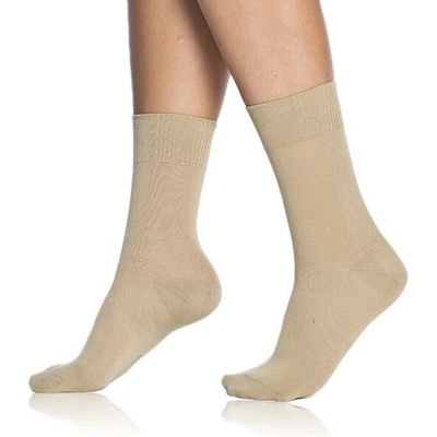 Bellinda BAMBUS LADIES COMFORT SOCKS 5x Klasické dámske ponožky 5 ks BE496862 béžová