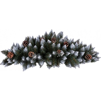 Nohel Garden Vazba se šiškami vánoční s bílými konci umělá 62x28cm