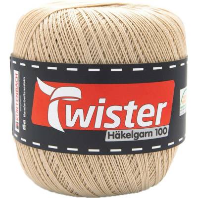 Pletací příze Kurtenbach Twister Häkelgarn 100 Barva: 21 BEIGE