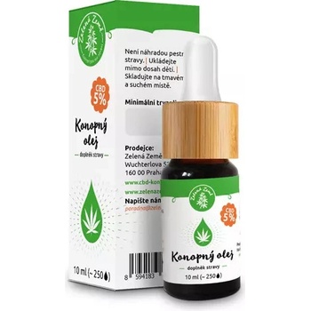 Zelená Země CBD Konopný olej 5% 10 ml
