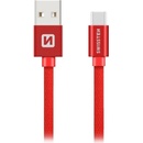 Swissten 71521306 USB - USB-C, 2m, červený