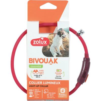 Zolux Obojek LED malý BIVOUAK USB
