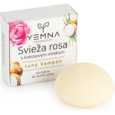 Svieža rosa-tuhý šampón s kokosovým mliekom krabička 55 g