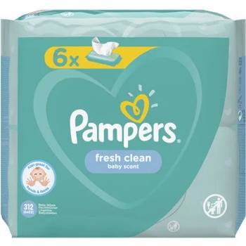 Image 1 of Pampers Fresh Clean мокри кърпи 6 x 52 броя