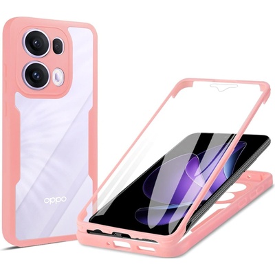 Techsuit Калъф за Oppo Reno13 Pro - ColorVerse 360 Series + Screen Protector - Розов