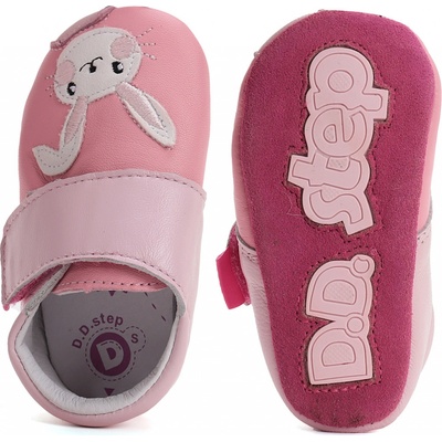 D.D.Step K1596-51858 králíček kožené capáčky růžová