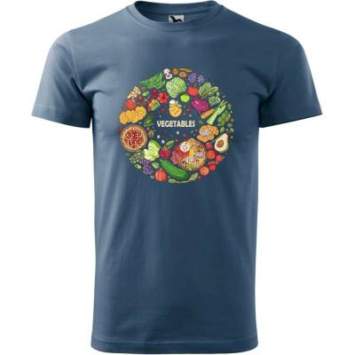 Dobrý Triko pánské tričko Vegetables Denim