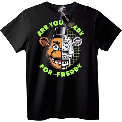 NOONEBRAND Тениска Freddy Fazbear: Готови ли сте? - 2XL, White