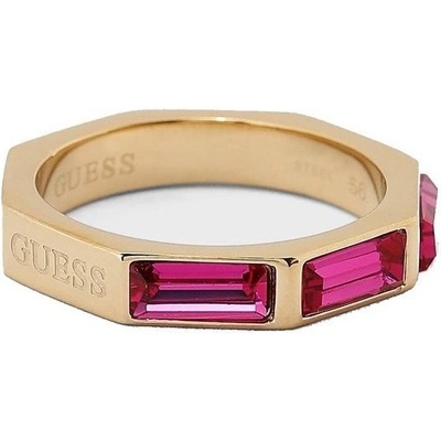 Guess prsten s růžovými kubickými zirkony JUBR03174JWYGFC