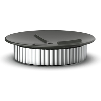 DECOR WALTHER Сапунерка Of Line със сребриста основа 12, 5 см черна (0671043)