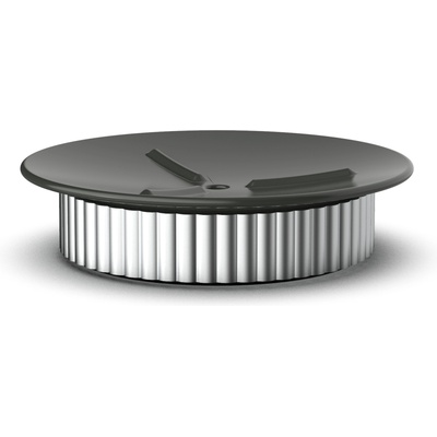 DECOR WALTHER Сапунерка Of Line със сребриста основа 12, 5 см черна (0671043)