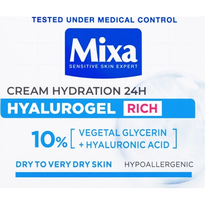 Mixa Hyalurogel Rich Cream 50 ml