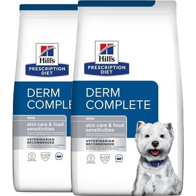 Hill's Hill s Prescription Diet Derm Complete Mini Алергия и грижа за кожата 2 x 6 кг