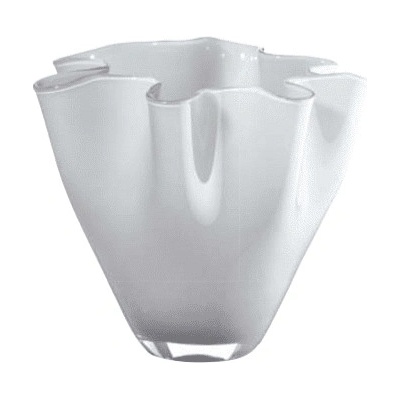 Váza WAIVA opálovo biela D28 cm H24 cm