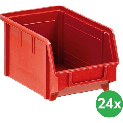 Artplast Plastové boxy, 146x237x124 mm, červené