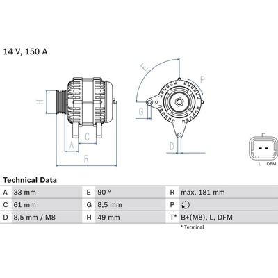 Generátor BOSCH 0 986 080 420