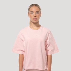 GymBeam Дамска овърсайз тениска Mochi Pink M