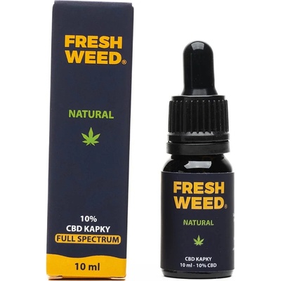 Freshweed CBD Kapky natural 10 ml Procento CBD: 10%