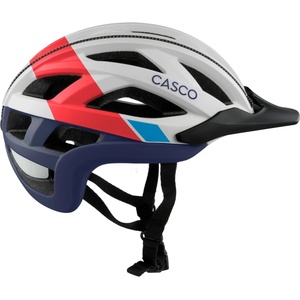 CASCO Каска за велосипед CASCO Cuda Bike helmet - Weiss / Rot / Blau - размер S 52-56 cm (851-1884-0811)