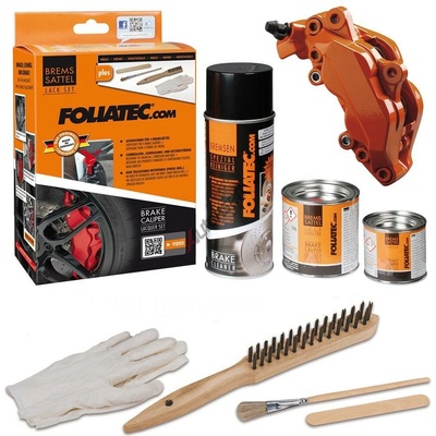 FOLIATEC Lak na brzdové třmeny - oranžová FLAME 600 ml DO F2167