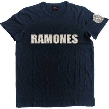 Ramones Риза Logo & Presidential Seal Unisex Navy Blue S (RAAPSLUB01MN01)