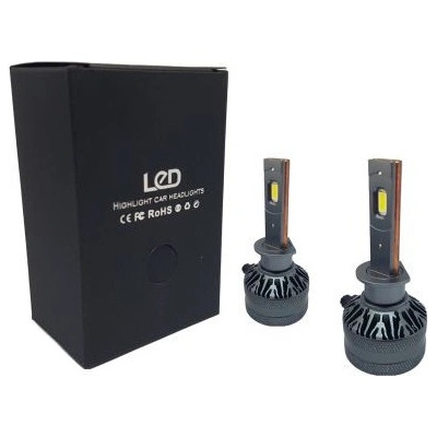 Лед крушки - Led система H1 модел A60 за фарове - 155 000 Лукса 55W - Canbus 6000K - 1500% повече светлина