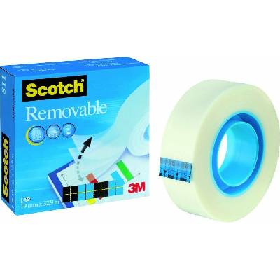 3M Scotch Magic lepiaca páska odnímateľná19 mm x 33 m
