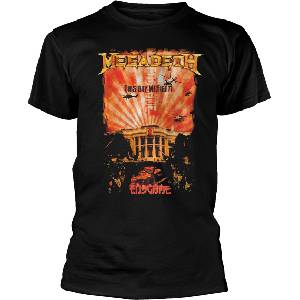 Megadeth China Whitehouse (Back Print) Black M Риза (MEGATS13MB02)