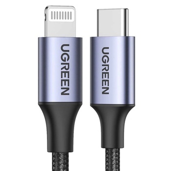 UGREEN 60761 кабел за мобилен телефон Черен 2 м USB C Lightning (60760)