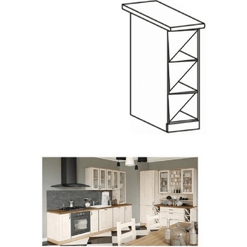 Долен шкаф за бутилки вино Royal D20W бял