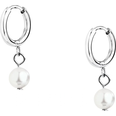 La Petite Story Elegantné oceľové náušnice s perličkami LPS01AZA06