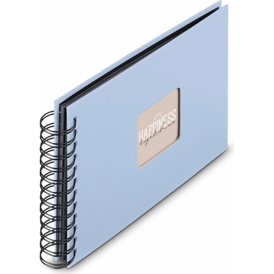 Hama album klasické spirálové FINE ART 24x17 cm, 50 stran, lagoon (modrá), černé listy – Zbozi.Blesk.cz