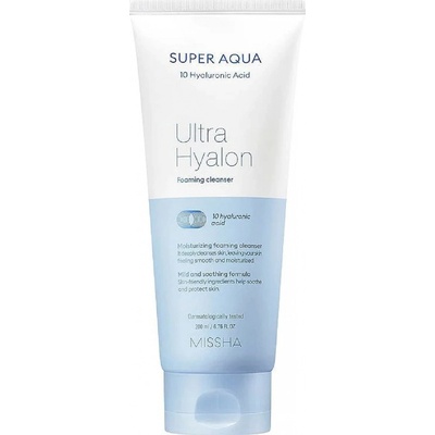 Missha Super Aqua Ultra Hyalron Foaming Cleanser čistiaca pena 200 ml