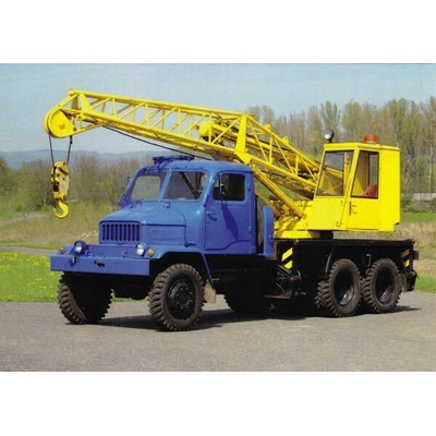 Pohlednice Autojeřáb Praga V3S