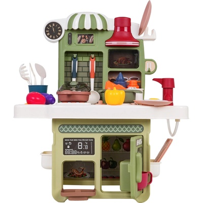 RKToys Dětská zelená kuchyňka se světlem a zvukem – Zboží Dáma
