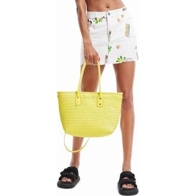 Desigual dámská kabelka BASKET BRAIDED ZAIRE YELLOW U