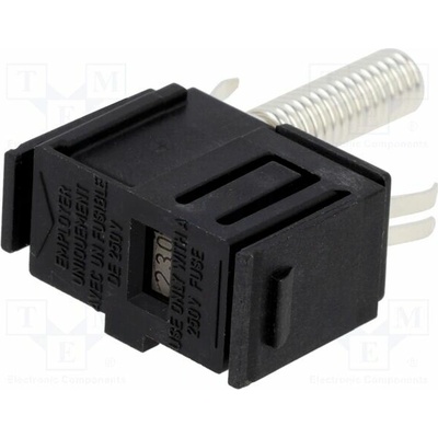SCHURTER 4301.3536.06 Zásuvka; 5x20mm; 250V; 115VAC,230VAC; Fusedrawer 2; zacvaknutí