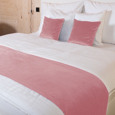 Biante přehoz na postel Zamatový Velvet Prémium SVP-033 Staroružový 60 x 240 cm