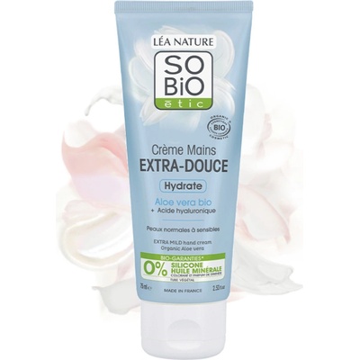 SO’BiO étic krém na ruce Extra jemný hydratační s aloe vera 75 ml