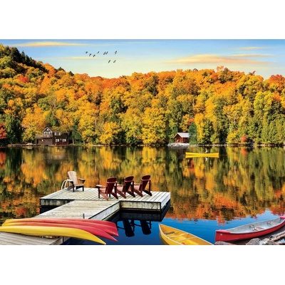 EUROGRAPHICS - Puzzle Lakeside Cottage, Quebec City - 1 000 piese