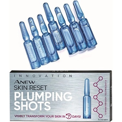 Avon Anew Skin Reset Plumping Shots liftingové pleťové sérum 7 x 1,3 ml