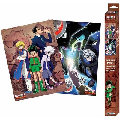 Set 2 plagátov Hunter X Hunter - Groups (52x38 cm)