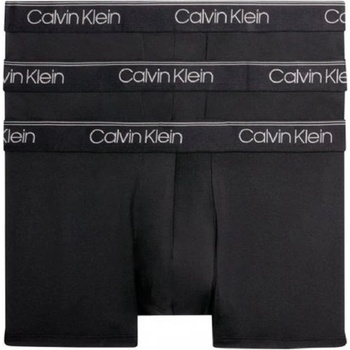 Calvin Klein Мъжки боксерки Calvin Klein Low Rise Trunk Microfiber Stretch 3P - Черен