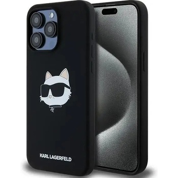 KARL LAGERFELD Кейс Karl Lagerfeld Silicone Choupette Head MagSafe за iPhone 15 Pro Max, черен (3666339257293)