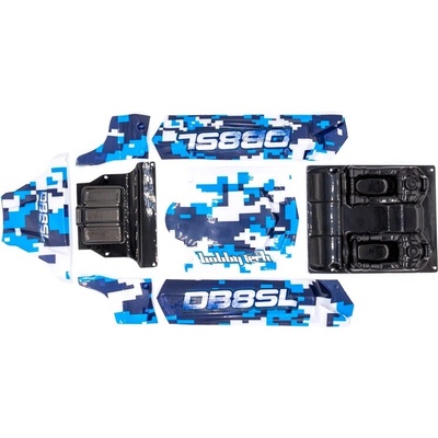 HOBBYTECH DB8SL karoserie bílo/modrá