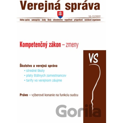Verejná správa č. 10-12 / 2022 - Kompetenčný zákon