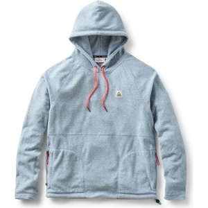 Passenger Мъжки поларен пуловер Passenger Point Grid Recycled Fleece Hoodie - Grey Marl - размер XXL (017-4129-0215)