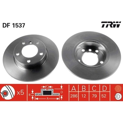 Brzdový kotúč TRW DF1537